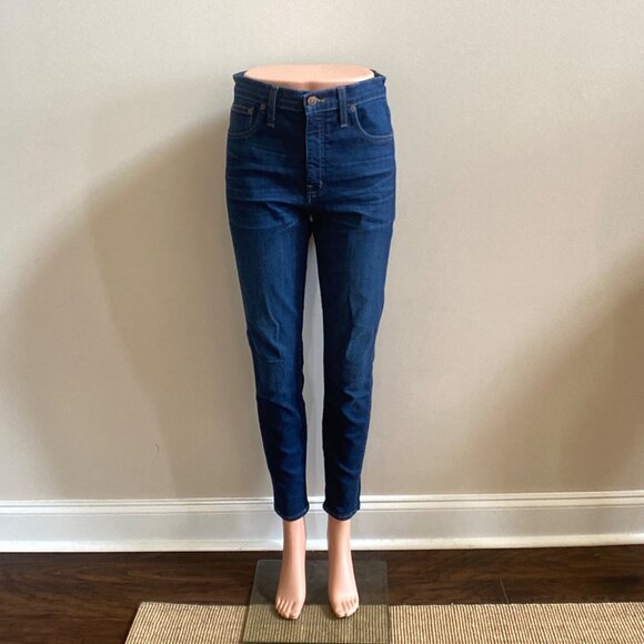Madewell 10" High-Rise Skinny Jeans Hayes Wash, Size 27 - Picture 3 of 13